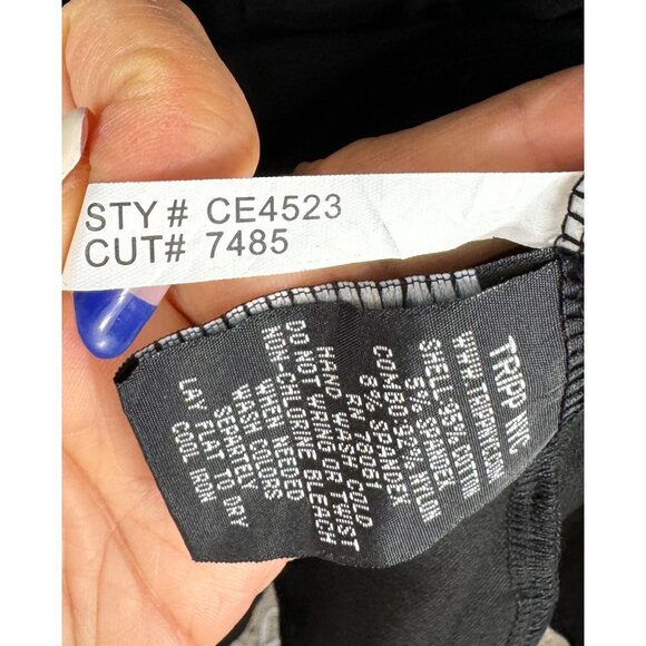 Tripp NYC Black Double Corset Front Hi-Low Hem Dress goth black sz M - Picture 10 of 13